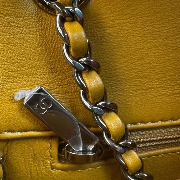 *RARE* CHANEL Yellow Mini Bag - Picture 7 of 8
